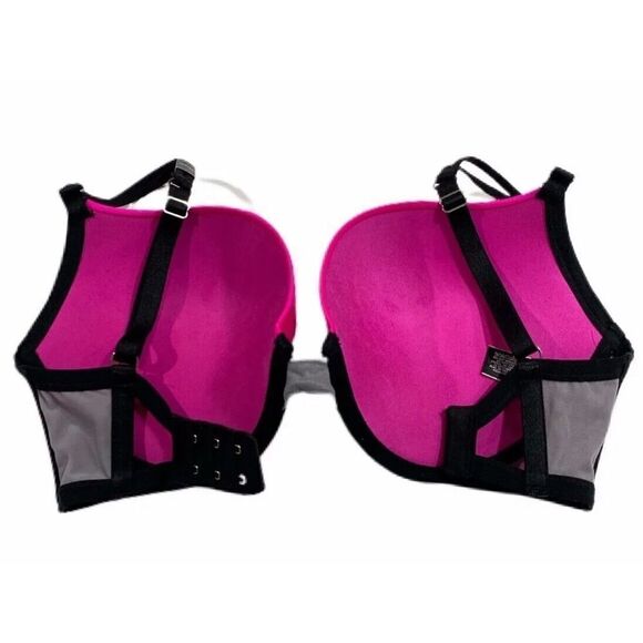 Victoria’s Secret very sexy Push Up Padded Satiny underwire bra pink gray - Picture 3 of 3